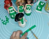 A picture of step 8 of Mini Readymade cupcakes fondant dolls 🇵🇰.