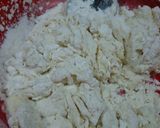 Hình bước làm 1 của món Bánh xếp nhân thịt (mul mandu)