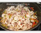 Foto del paso 2 de la receta: Arroz negro con calamares y salsa alioli