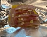 A picture of step 1 of Baked Tilapia 2 Ways :) Yummy Dinner and so Healthy for the whole family.