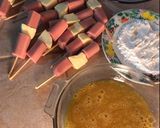 Foto del paso 1 de la receta: Brochetas de salchicha y queso
