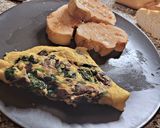 Foto del paso 7 de la receta Tortilla con boletus y espinacas
