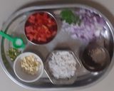 A picture of step 1 of Goan Style Potato Sukhi Bhaji.