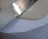 A picture of step 4 of Heart shape Marble cake Green & white.