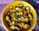 A picture of step 9 of Mutton Chukka.