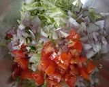 A picture of step 2 of Vegetables chilla.