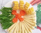 Hình bước làm 1 của món Canh nấm ngũ sắc