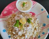A picture of step 4 of Sabudana khichdi.