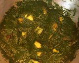 A picture of step 12 of Palak Paneer.
