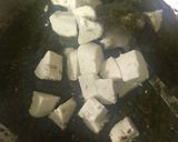 A picture of step 5 of Palak Paneer.