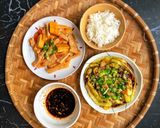Hình bước làm 4 của món Đậu Hũ Sườn Chay Măng Le Xốt Cà Chua