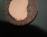 A picture of step 3 of Mylees double chocolate Oreo biscuit.