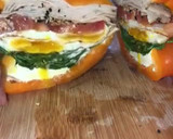 Foto del paso 6 de la receta: Sándwich de bell peppers con huevos estrellados