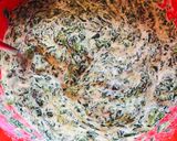 A picture of step 2 of Spinach Pie 🥧.