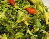 Foto langkah ke 9 dari resep Tumis Bunga Pepaya khas Manado.