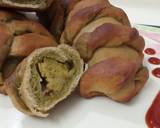 Baked Spinach Chickpea Cheesy Seekh Kabab Rolls !! recipe step 12 photo