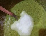 A picture of step 4 of Sprouted Moong and Spinach Dhokla.