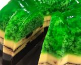 Foto langkah ke 5 dari resep Puding lumut 3 lapis (pandan, butter, chocolate).