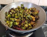 A picture of step 8 of Bhindi ki Sabzi.