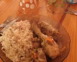 Foto del paso 3 de la receta: Pollo al vino y arroz con atún