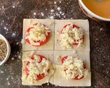 A picture of step 3 of Cheesy tomato puffs.