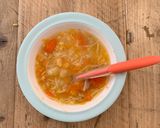 A picture of step 5 of Chicken Soup for Babies.