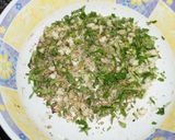 A picture of step 2 of Fried golden conger with beer batter.