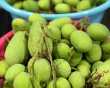 Gambar langkah 1 resipi Jeruk Manis Mempelam (Pauh Ringan / Pelam Telur).
