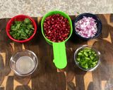 A picture of step 1 of Grilled Salmon Tacos w/ Jalapeño Pomegranate Salsa.