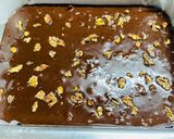 A picture of step 4 of Eggless Walnut Brownie Cake.