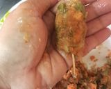 A picture of step 5 of Cocktail Veg Sheekh kebabs.