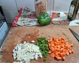 Foto del paso 1 de la receta: Guiso de garbanzo y arroz