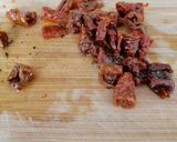 Foto del paso 7 de la receta: Pizza de pollo, berenjena y bacon