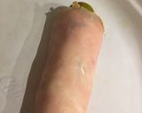 A picture of step 3 of Cream Cheese And Pickle Roll Ups!!💚💚✅✳️✳️.