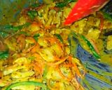 A picture of step 5 of Creamy Fajita pasta.