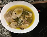 Foto del paso 6 de la receta: Escabeche suave de atún rojo y escalopines de cerdo