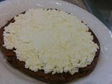 Torta de ricotta, durazno y kiwi