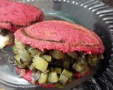 Foto del paso 10 de la receta: Duo de Arepas de remolacha rellenas...🍘🧀🍘🥒🍆