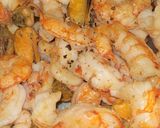 Foto del paso 1 de la receta: 🦐 Risotto de Mariscos con Langostinos, Vieyras, Calamar y Mejillones