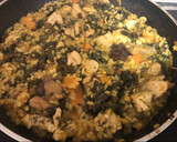 Foto del paso 6 de la receta: Arroz con pollo, setas, calabaza y espinacas