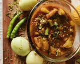 हरा टमाटर की खट्टी मीठी सब्जी (green tomoto sweet & sour sabji recipe in Hindi) रेसिपी चरण 4 फोटो