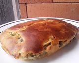 Foto del paso 10 de la receta: Empanada🥧 con relleno de arveja, huevo🍳, acelga🌿 y puerro🌰...🤔
