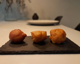 Foto del paso 11 de la receta: Buñuelos de vieira rellenos de espuma de seta camagroc