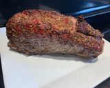 A picture of step 5 of Bourbon-Smoked Beef Strip Loin Roast.