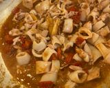 A picture of step 3 of Spaghetti with Baby Squid Skillet-Style.