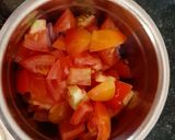 A picture of step 2 of Rajama curry.