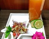 A picture of step 3 of Golden Sparking Heart : Mother's Love Day. Carrot Ginger Elixir with Tulsi Red onion Kachumber salad.