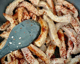 Foto del paso 3 de la receta: Timbal de lomo caramelizado sobre noodles glass