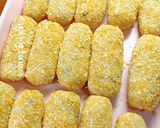 Foto langkah ke 8 dari resep Kroket Talas isi Ayam suwir.