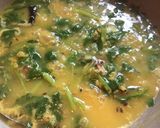 A picture of step 4 of Moong Palak Dal.